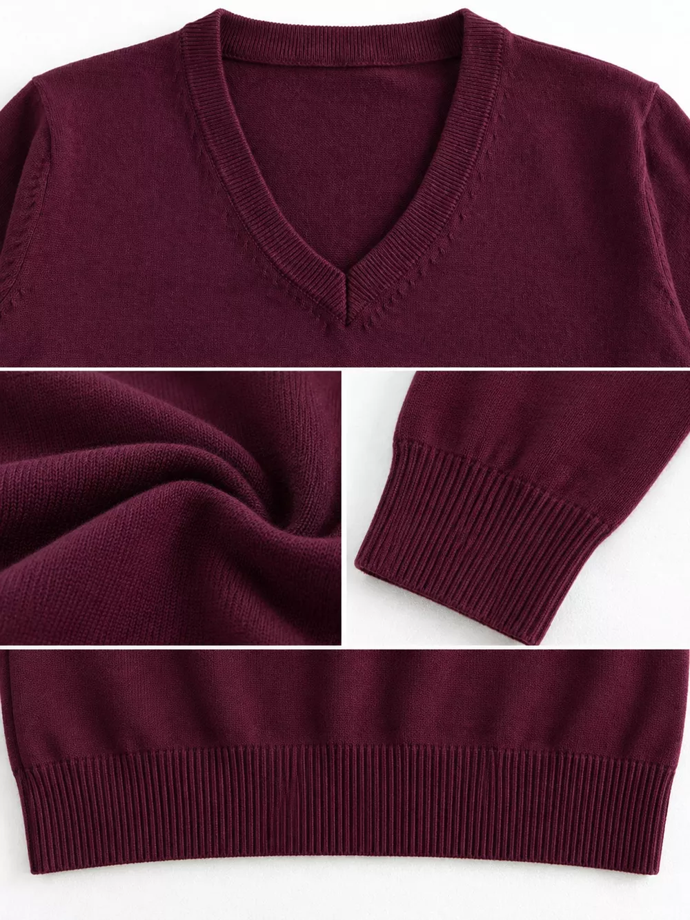 Full Size V-Neck Long Sleeve Sweater Plus Size, image 51