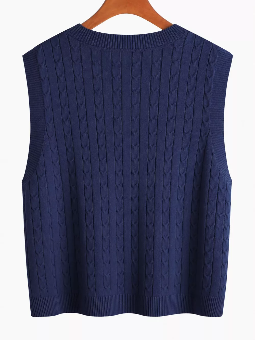 Plus Size Cable Knit Sweater Vest, image 12