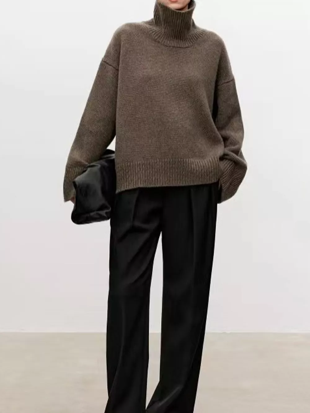 Oversized Turtleneck Wool Sweater, image 13