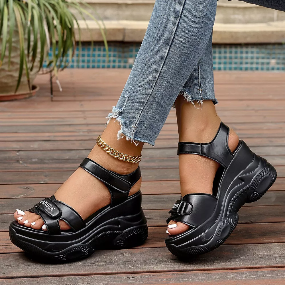 Open Toe Wedge Sandals, image 10
