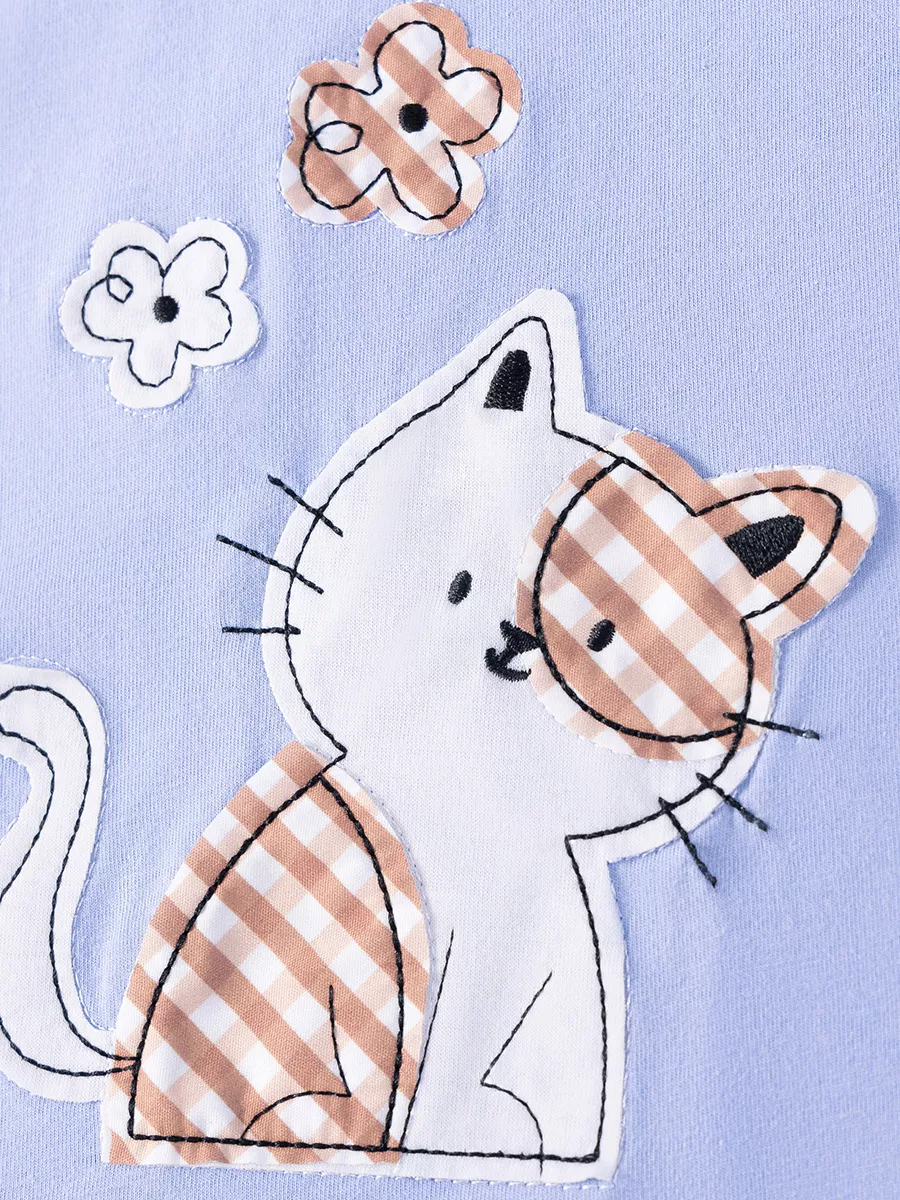 Children's Cat T-shirt and Shorts Set, image 4
