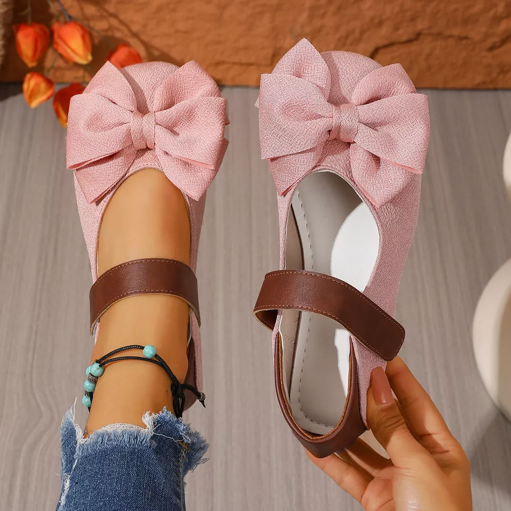 Bow Decor Round Toe Slip-Ons, image 12