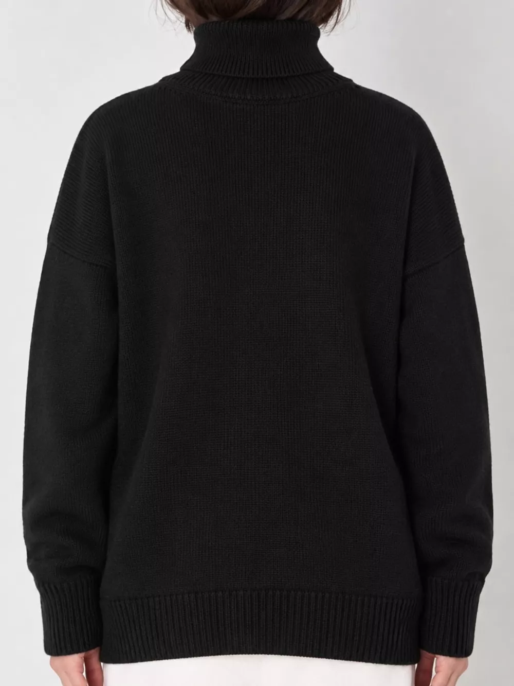 Oversized Turtleneck Dropped Shoulder Sweater, image 12