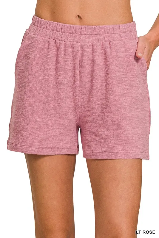 Cotton Slub Short Pants