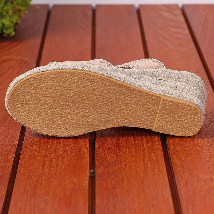 Espadrille Wedge Platform Sandals, image 6