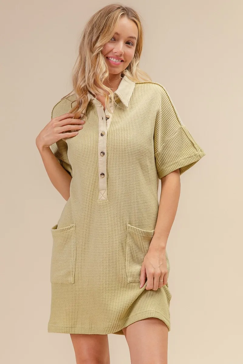Dip Dye Mineral Washed Knit Dress, image 2