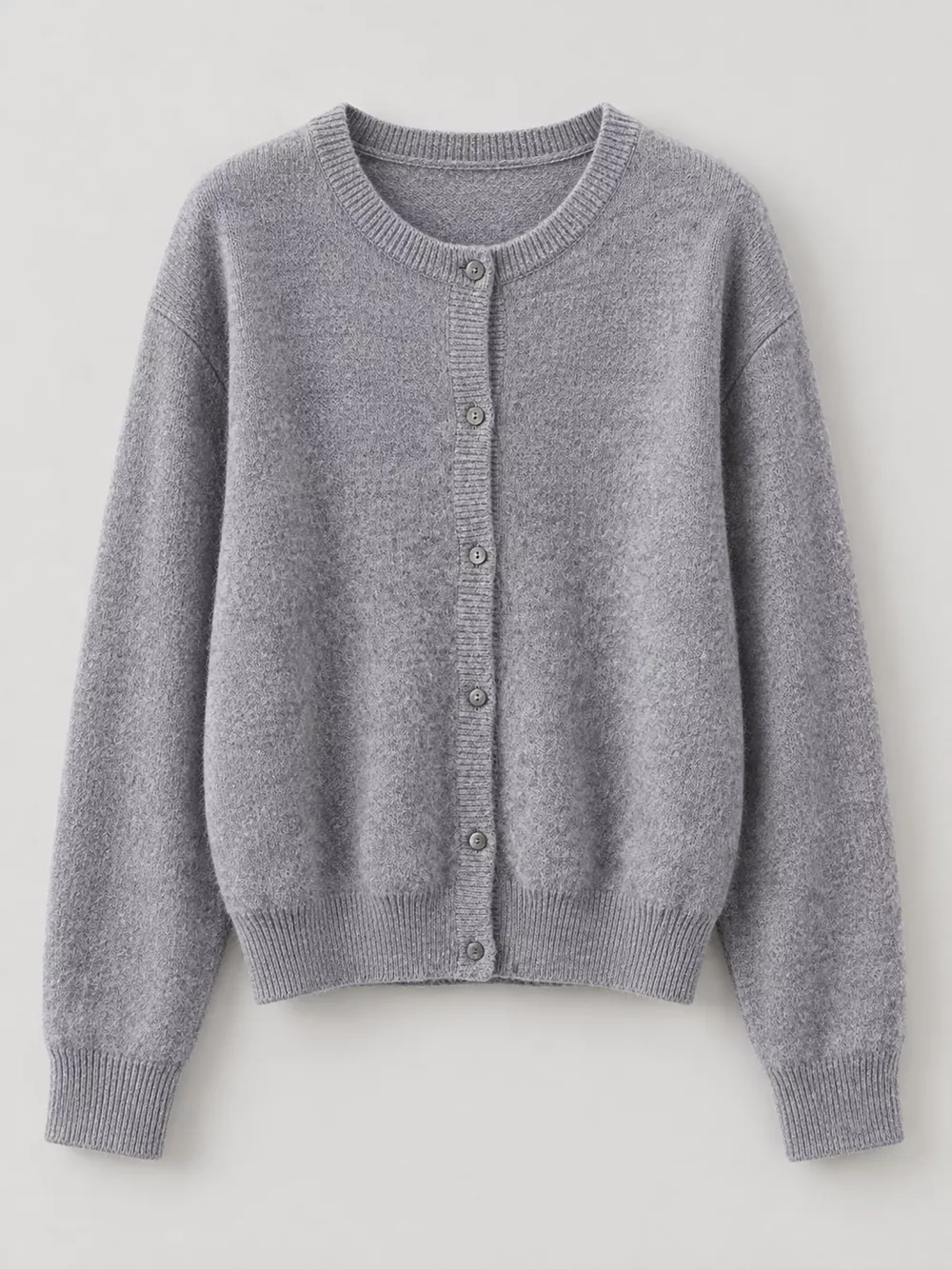 Crew Neck Button-Down Knit Cardigan, image 19
