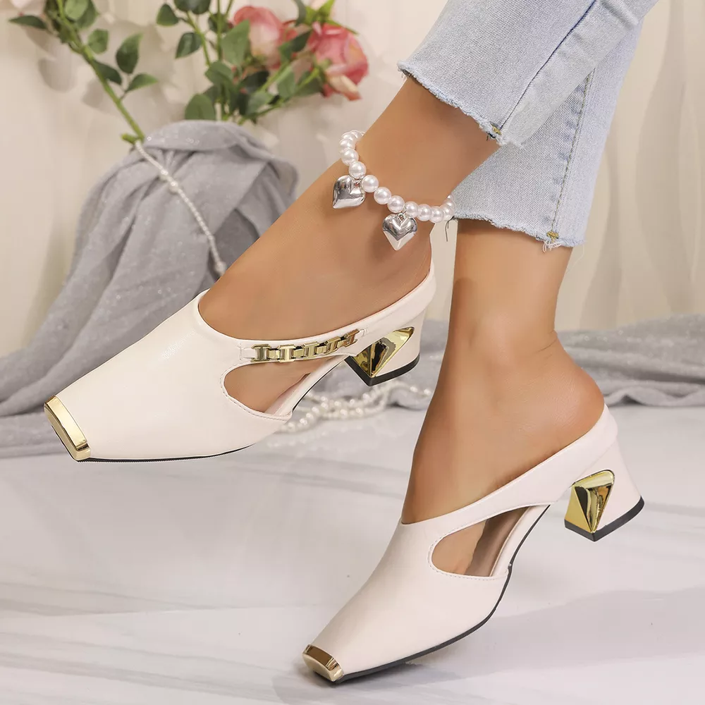 Square Toe Block Heel Sandals, image 5