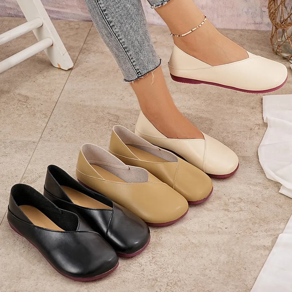 Round Toe Flats Slip-Ons, image 2