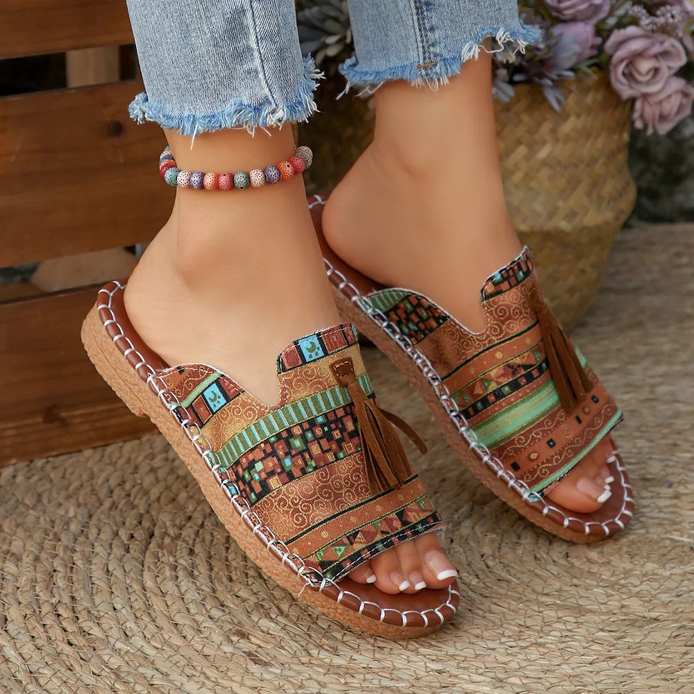 Tassel Open Toe Sandals, image 5