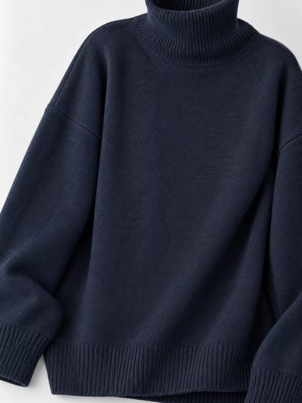 Turtleneck Dropped Shoulder Sweater, image 44