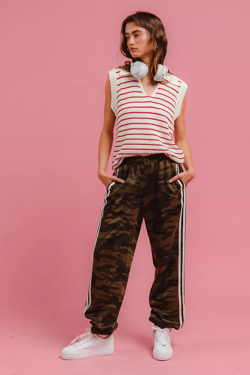 Side Lines Camouflage Track Pants, image 6