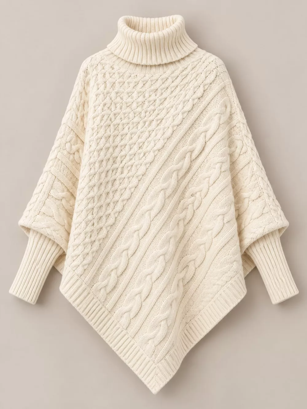 Turtleneck Cable-Knit Sweater, image 28