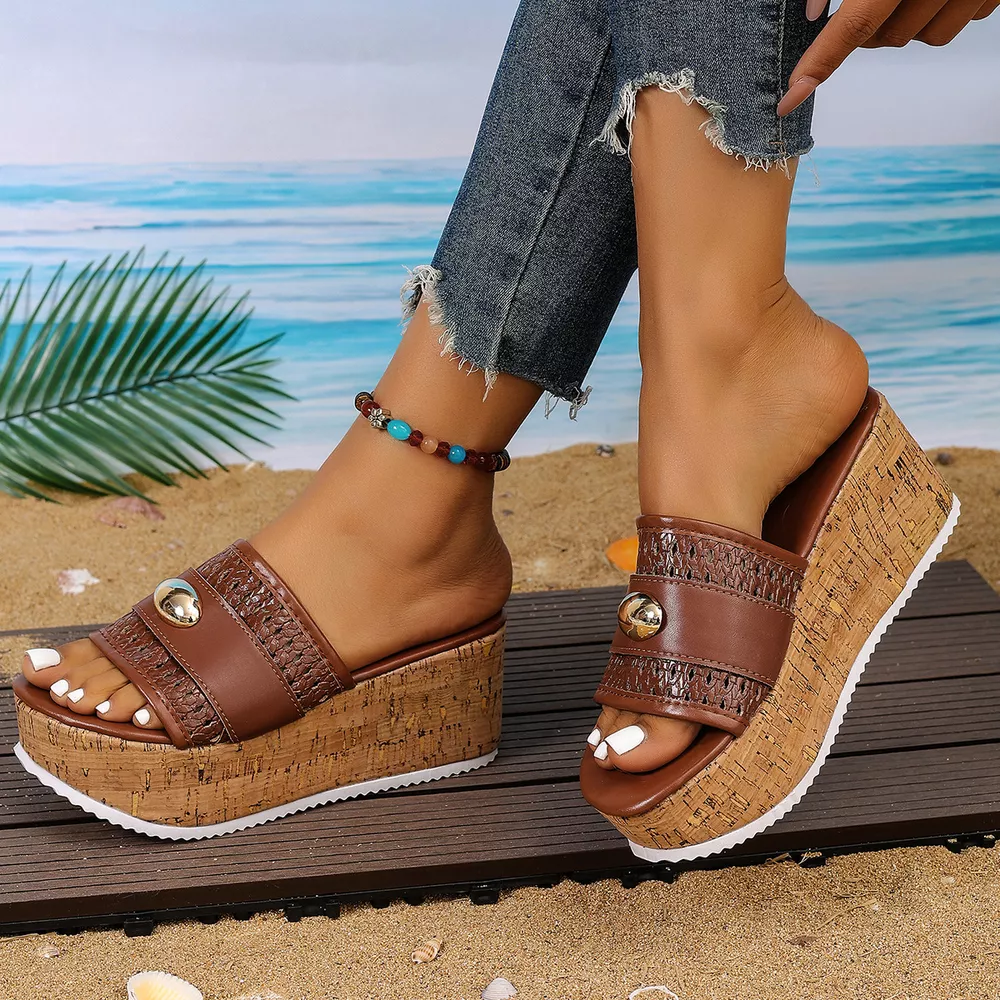 Open Toe Wedge Sandals, image 8
