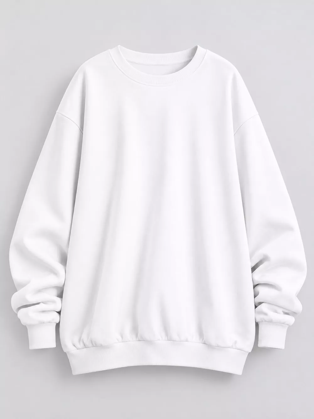 Full Size Crew Neck Dropped Shoulder Sweatshirt Plus Size, image 4