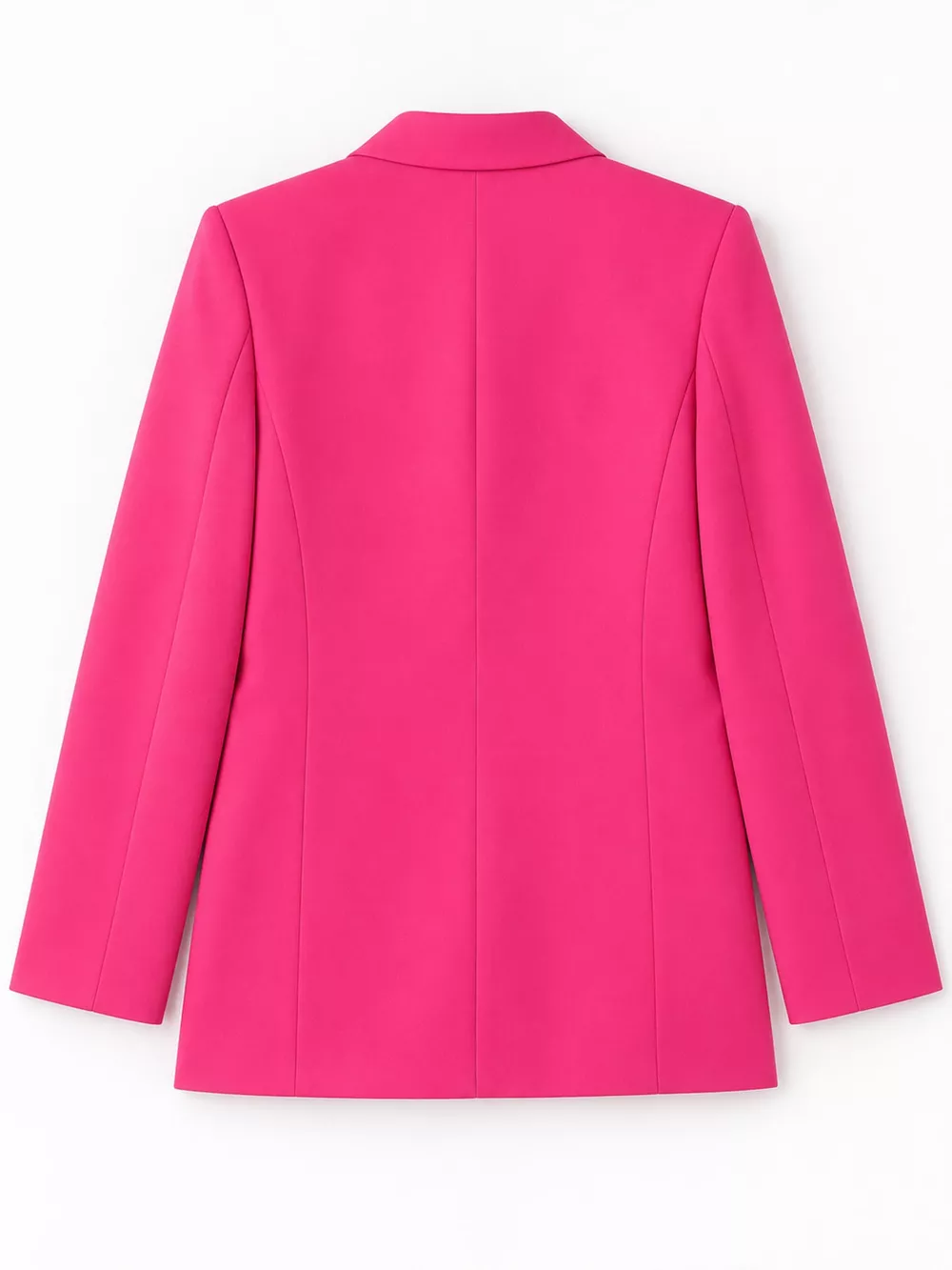 Full Size Minimalist Double-Breasted White Blazer Plus Size, image 50