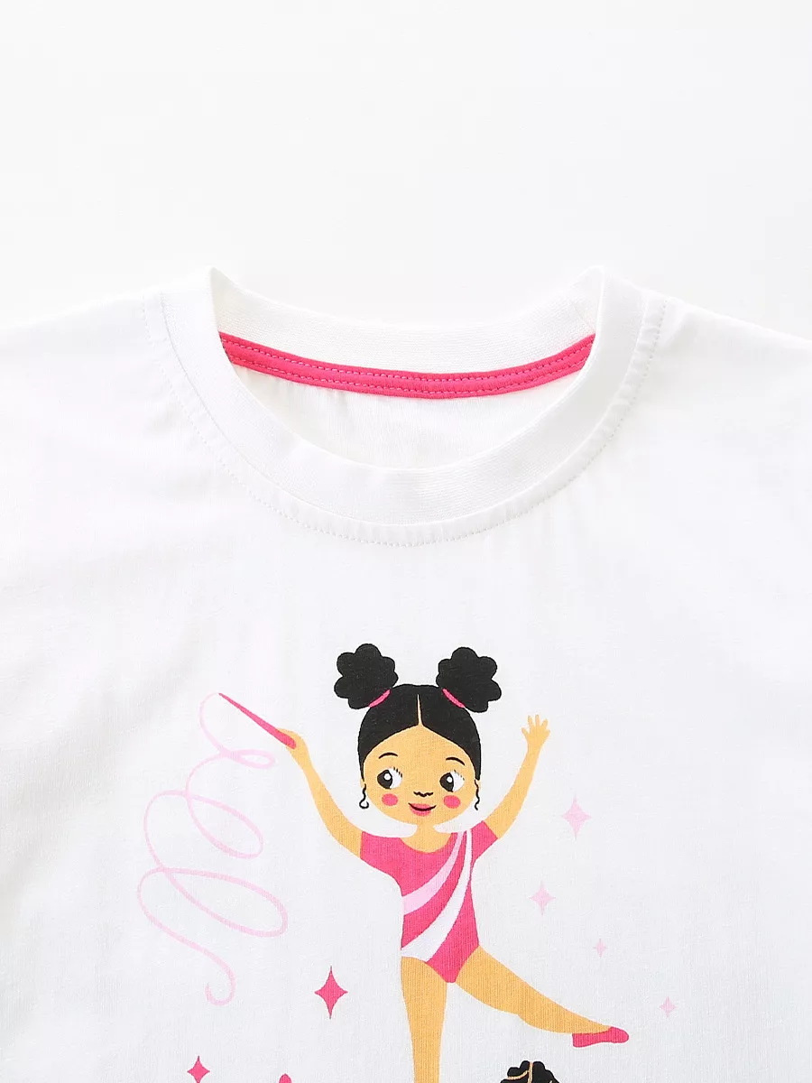 Children's Rhythmic Gymnastics Print T-Shirt, image 2