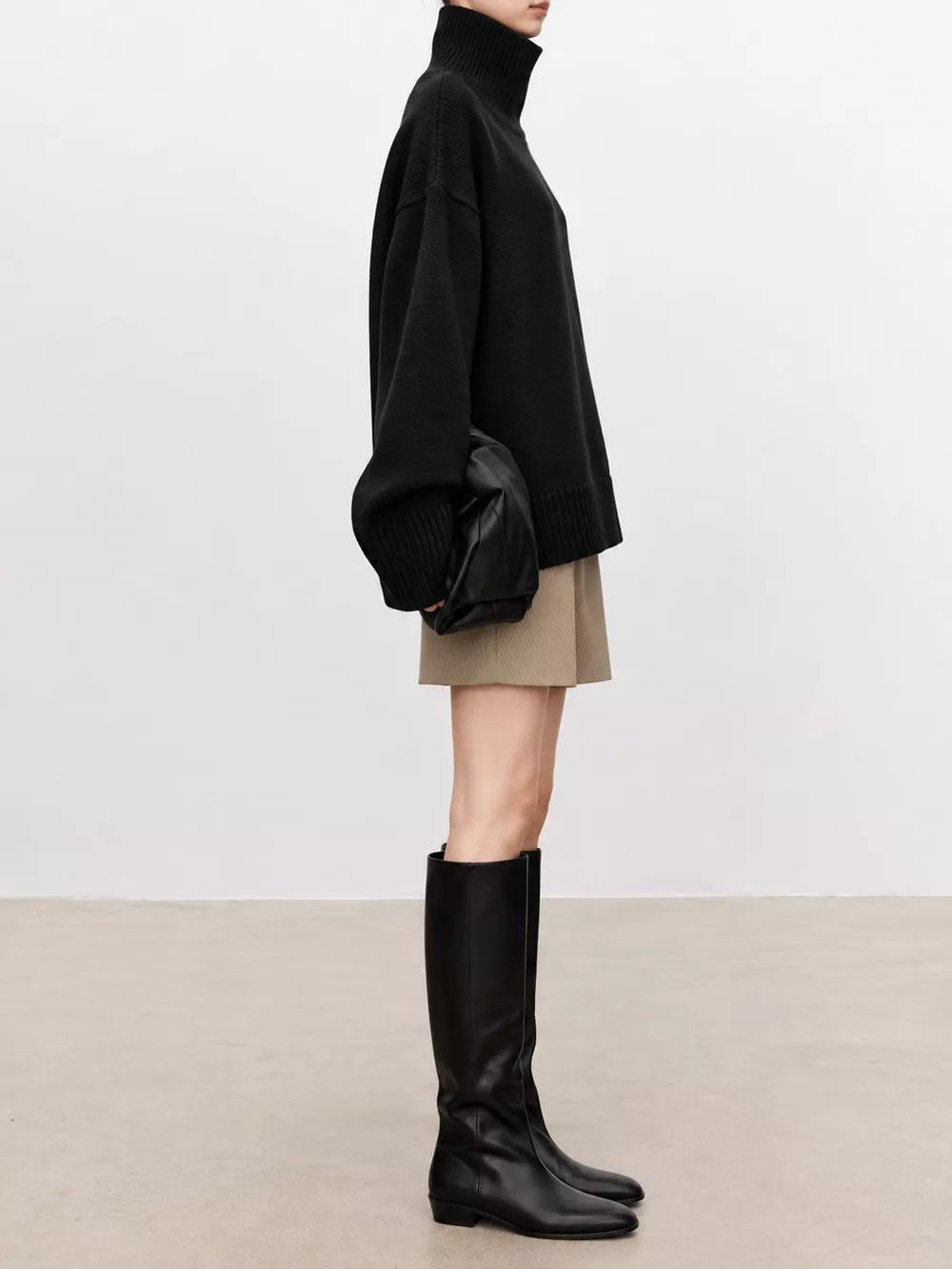 Oversized Turtleneck Wool Sweater, image 37