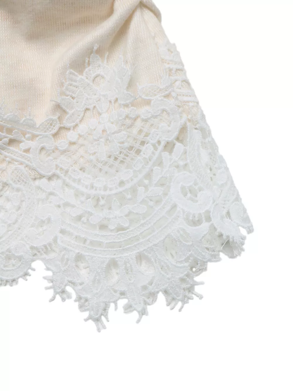 Lace Trim Long Sleeve T-Shirt, image 7