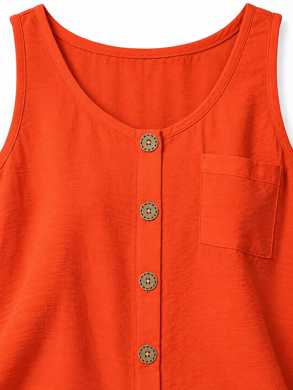 Full Size Casual Round Neck Tank Plus Size, image 25