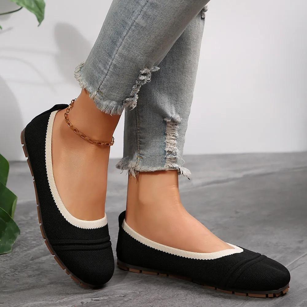 Mesh Round Toe Flat Slip-Ons, image 14
