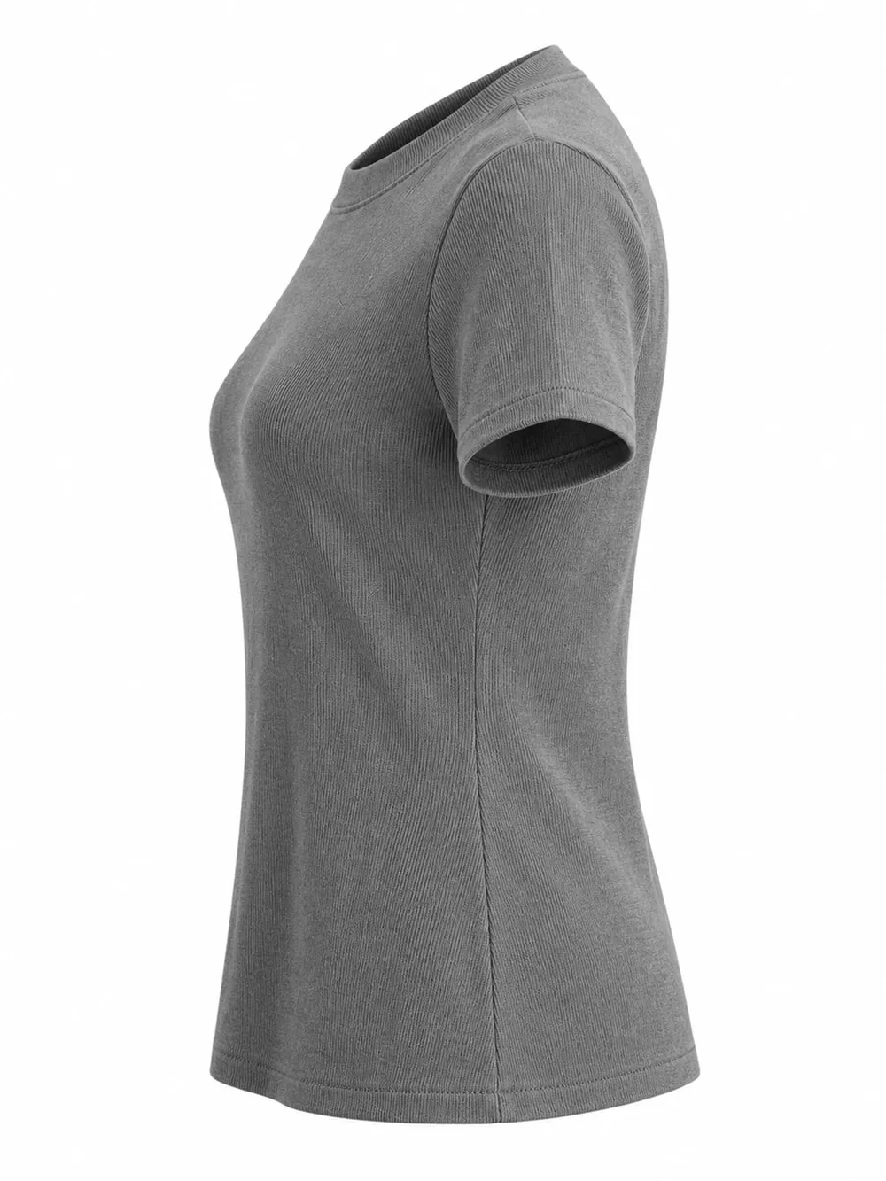 Slim-Fit Crew Neck Basic T-Shirt, image 12