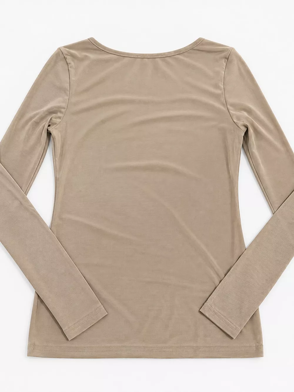 Full Size Sheer Mesh Long Sleeve Top Plus Size, image 11