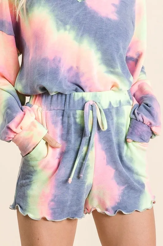 Tie Dye French Terry Shorts and Curly Edge, image 7