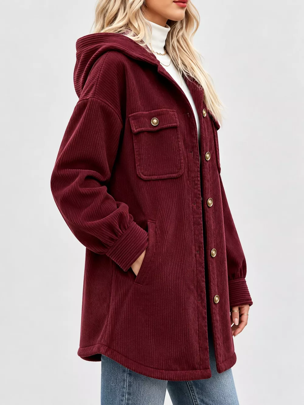 Corduroy Button-Down Outerwear, image 9