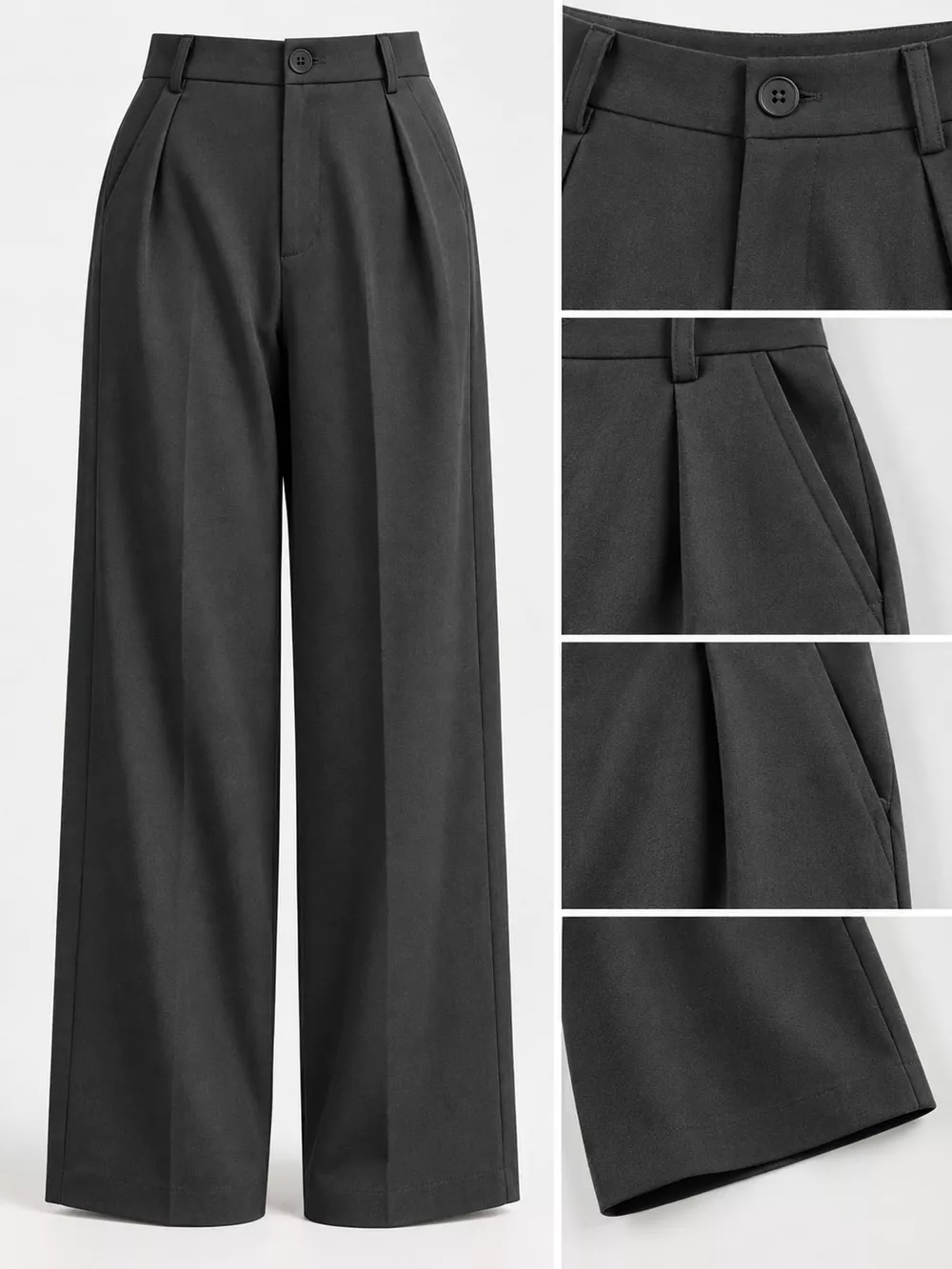 High-Waisted Pleated Wide-Leg Pants, image 23