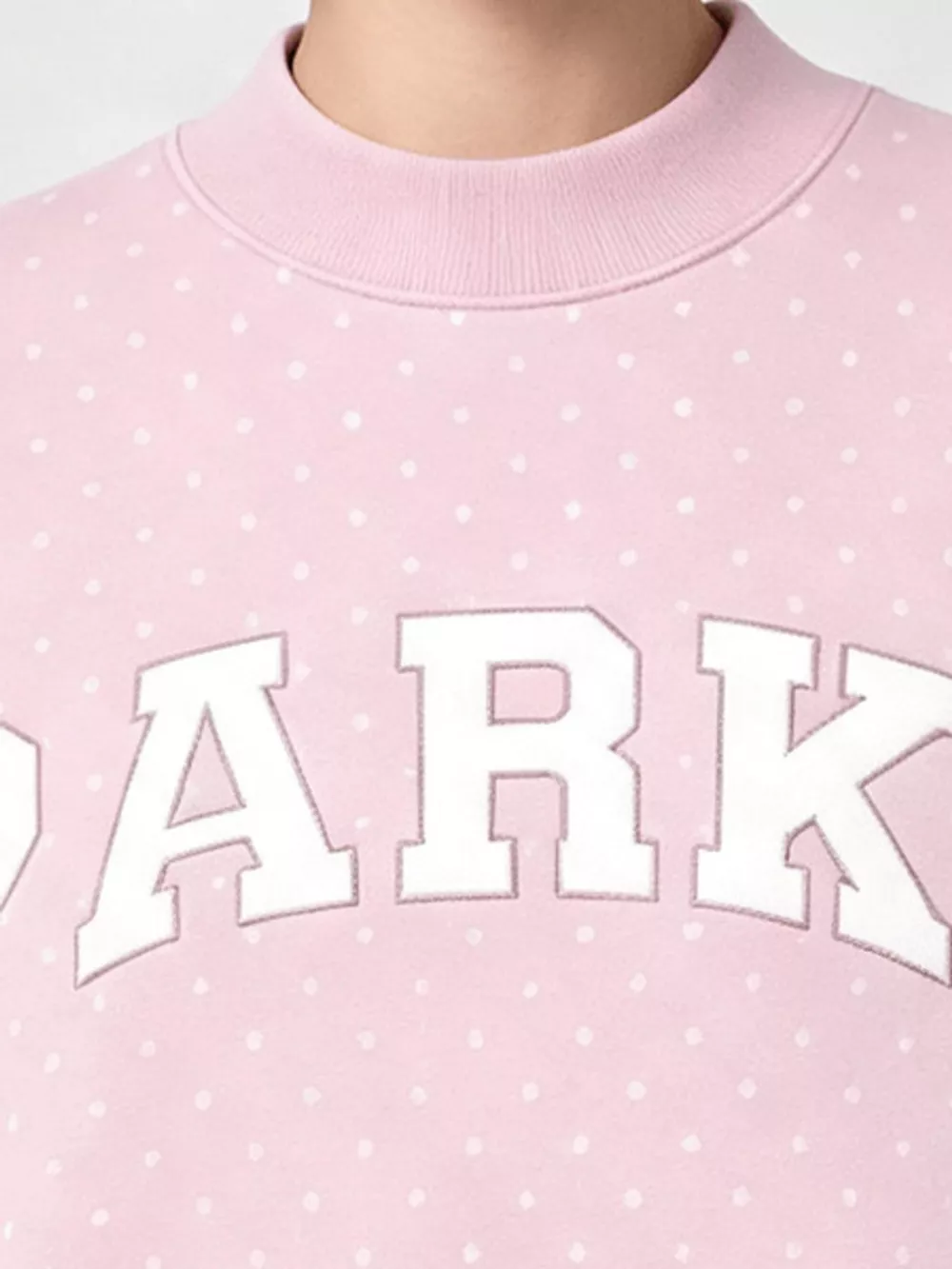 Polka Dot Letter Graphic Sweatshirt, image 2