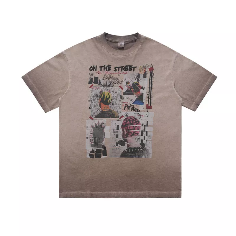 Men's Graphic Round Neck Streetwear T-Shirt, image 6
