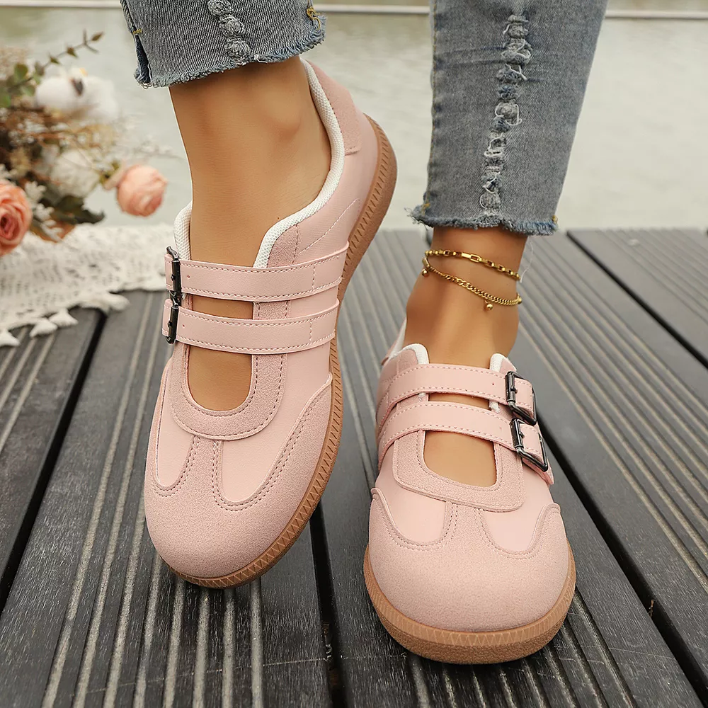 Buckle Strap Casual Sneakers, image 3