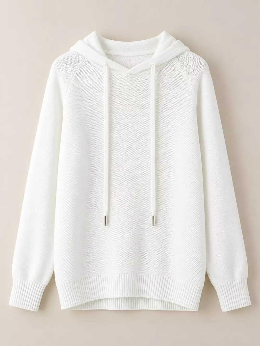 Drawstring Long Sleeve Hooded Knit Sweater, image 48