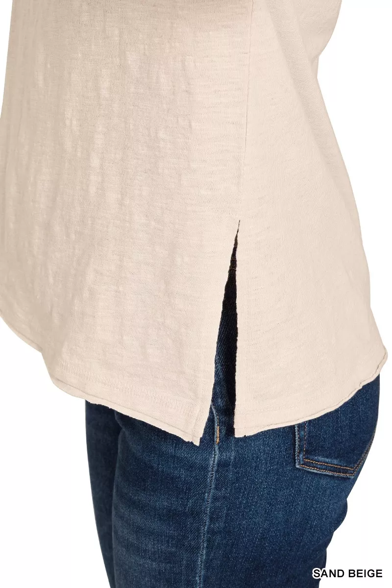 Cotton Slub Short Sleeve Tee, image 4