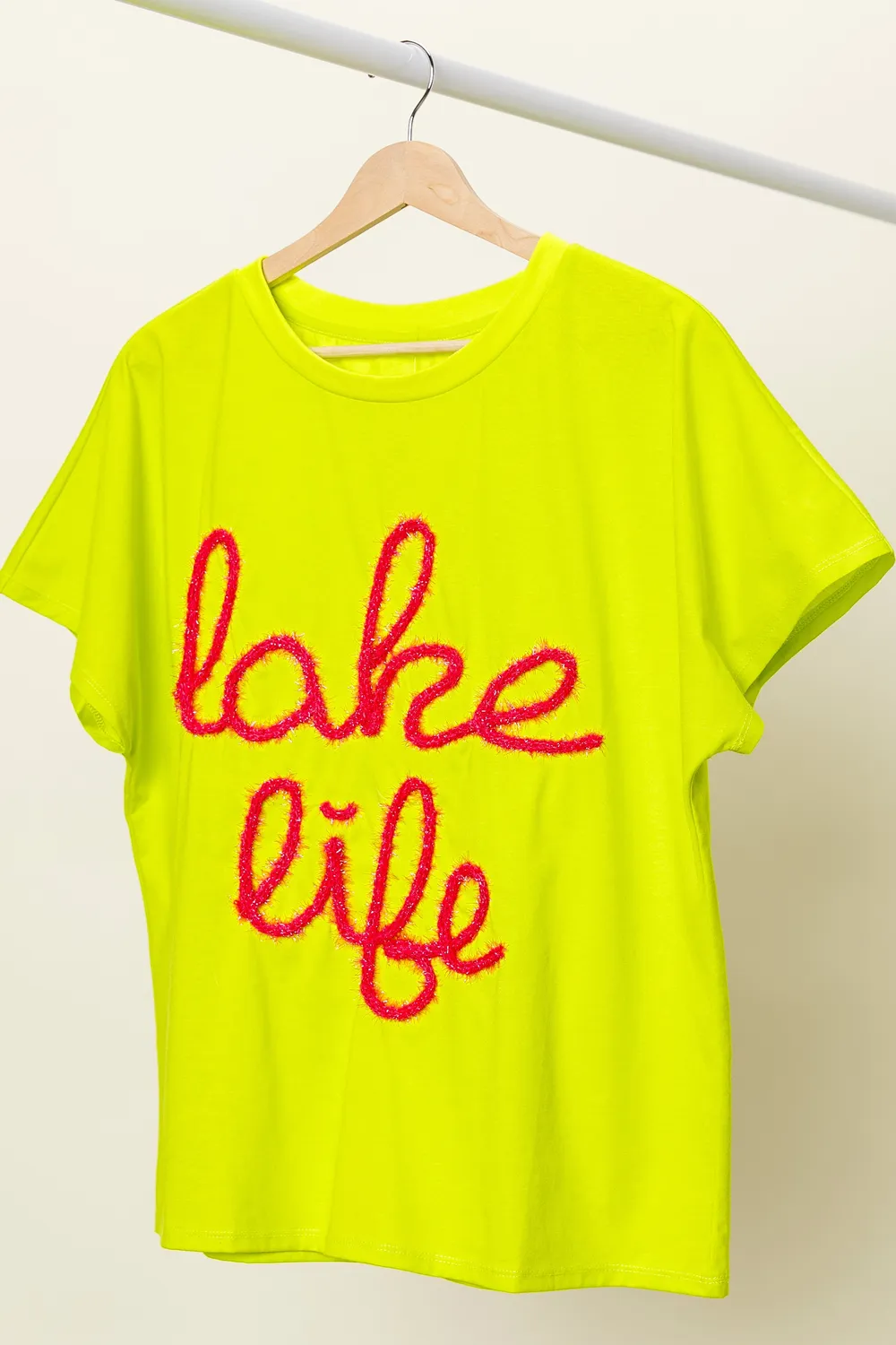 Metallic Letter Short Dolman Sleeve Top, image 6