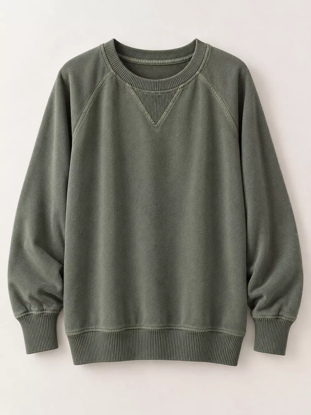 Crew Neck Raglan Sleeve Sweatshirt, image 9