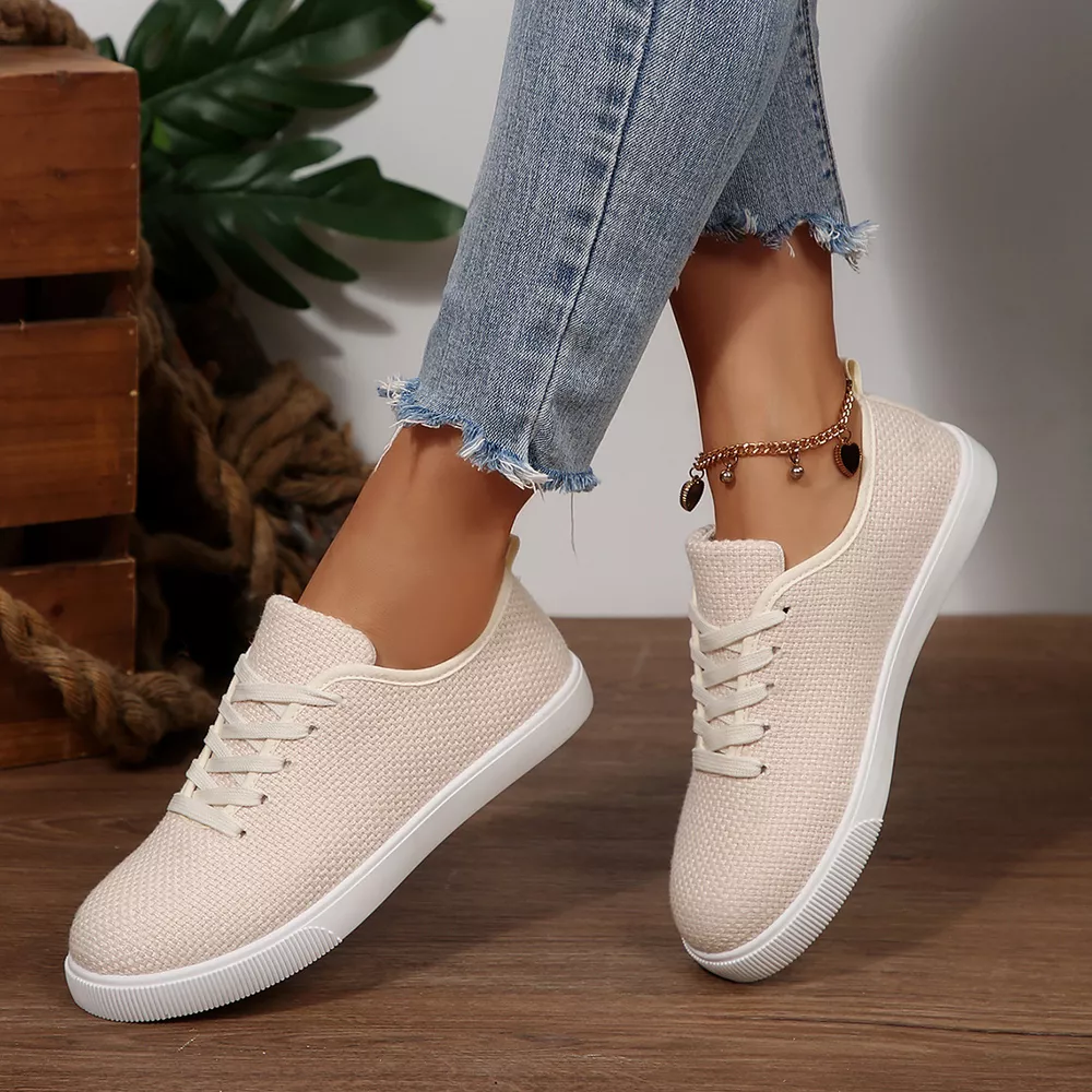 Round Toe Lace Up Sneakers, image 4