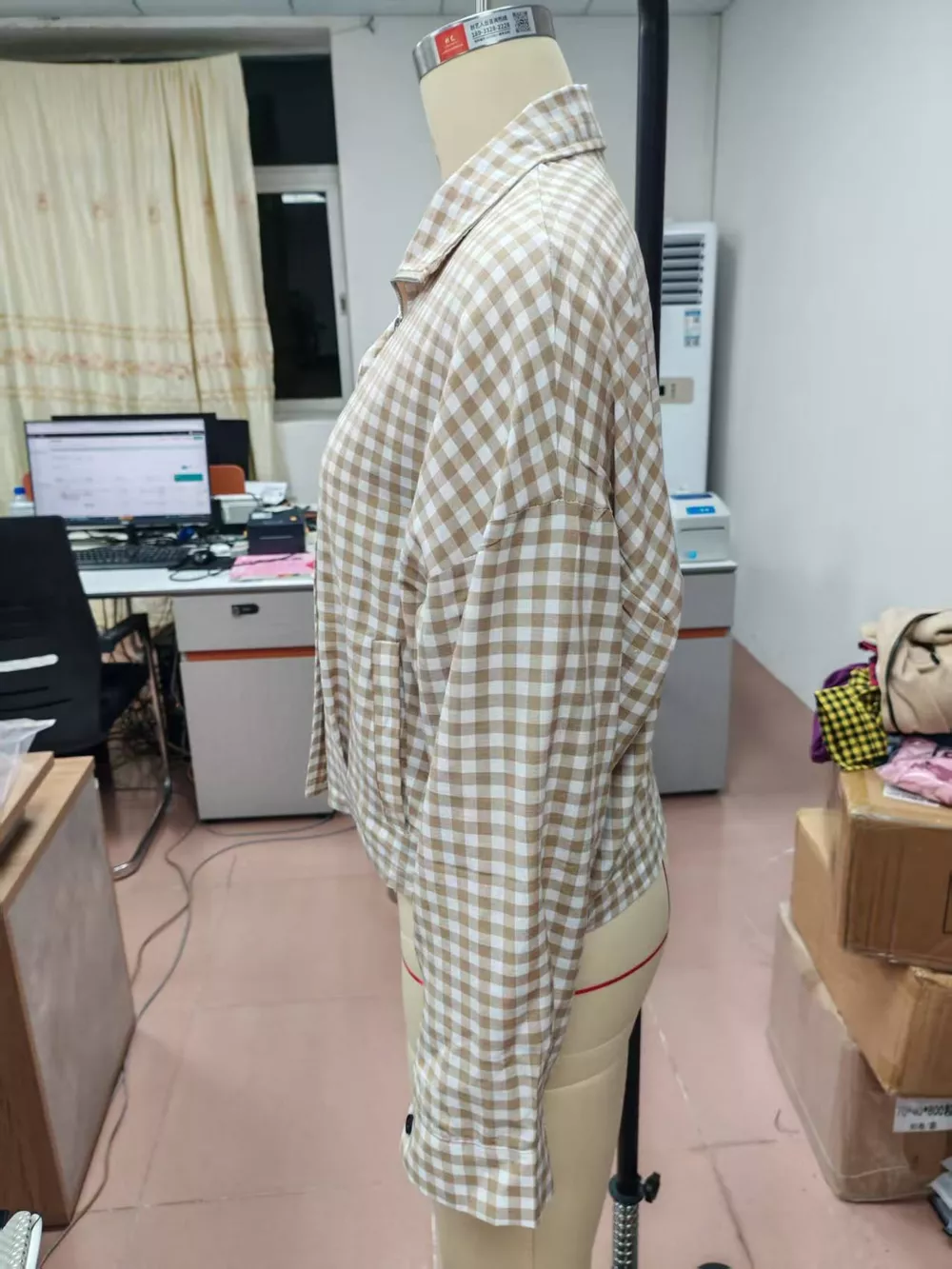 Plaid Zip-Up Jacket, image 20