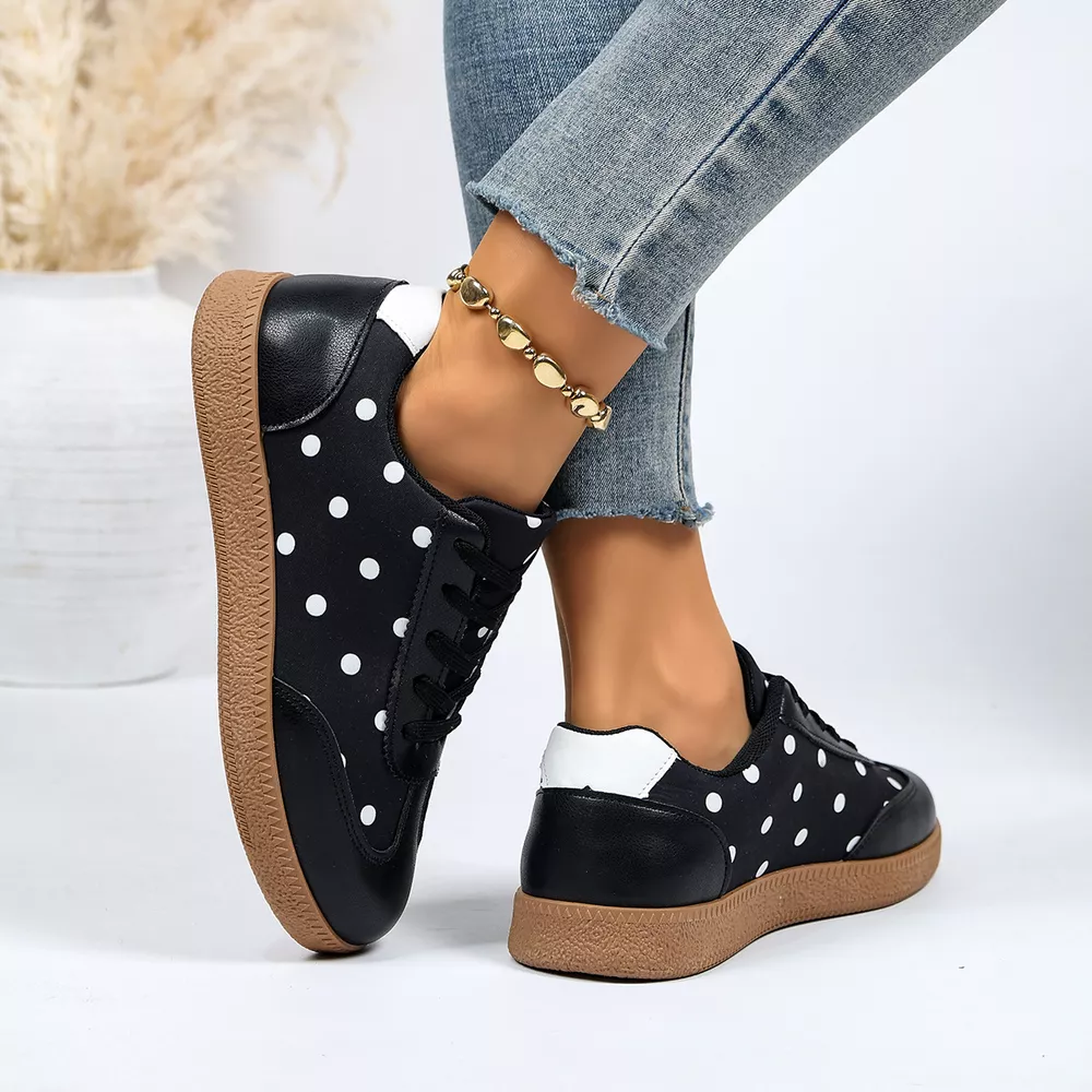 Polka Dot Casual Sneakers, image 3