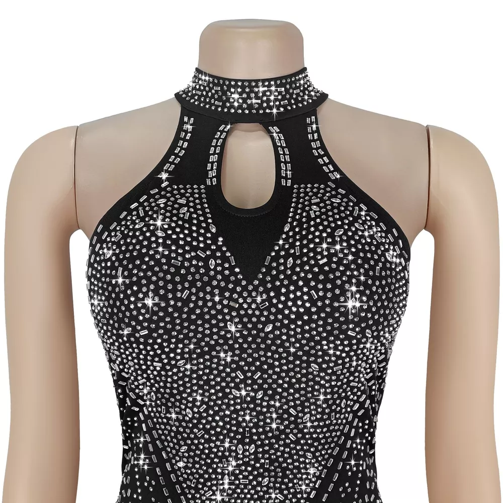Sparkling Rhinestone Cutout Jumpsuit, image 14