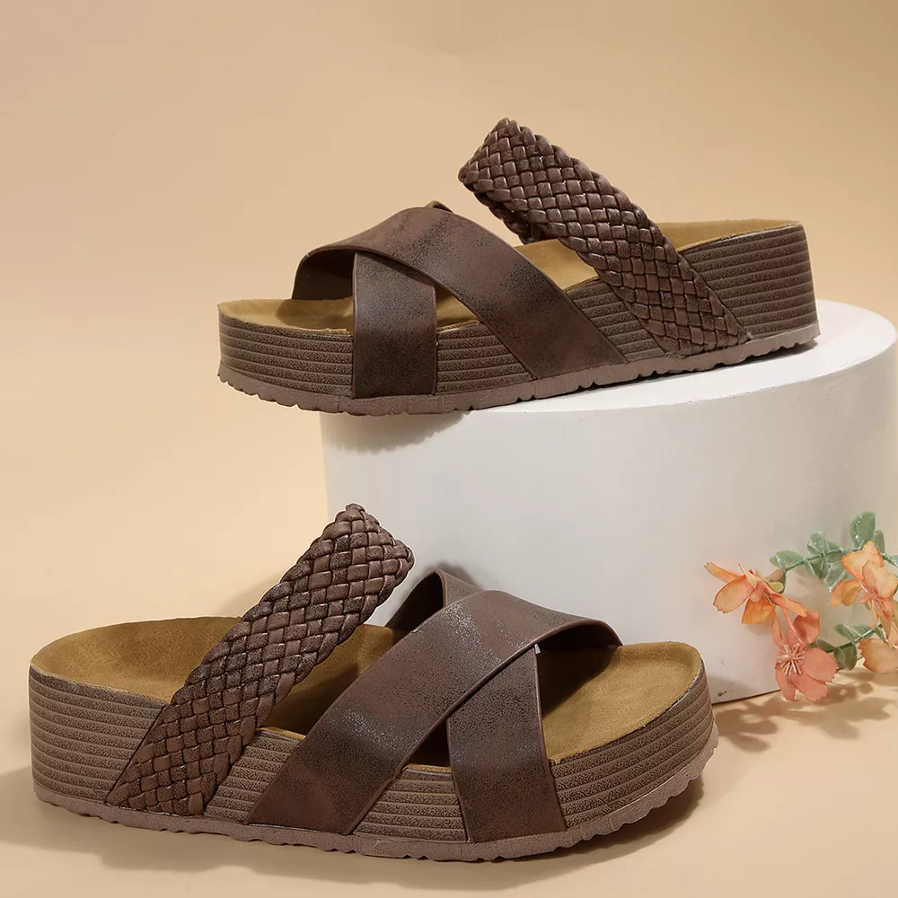 Braided Strap Platform Sandals, image 7
