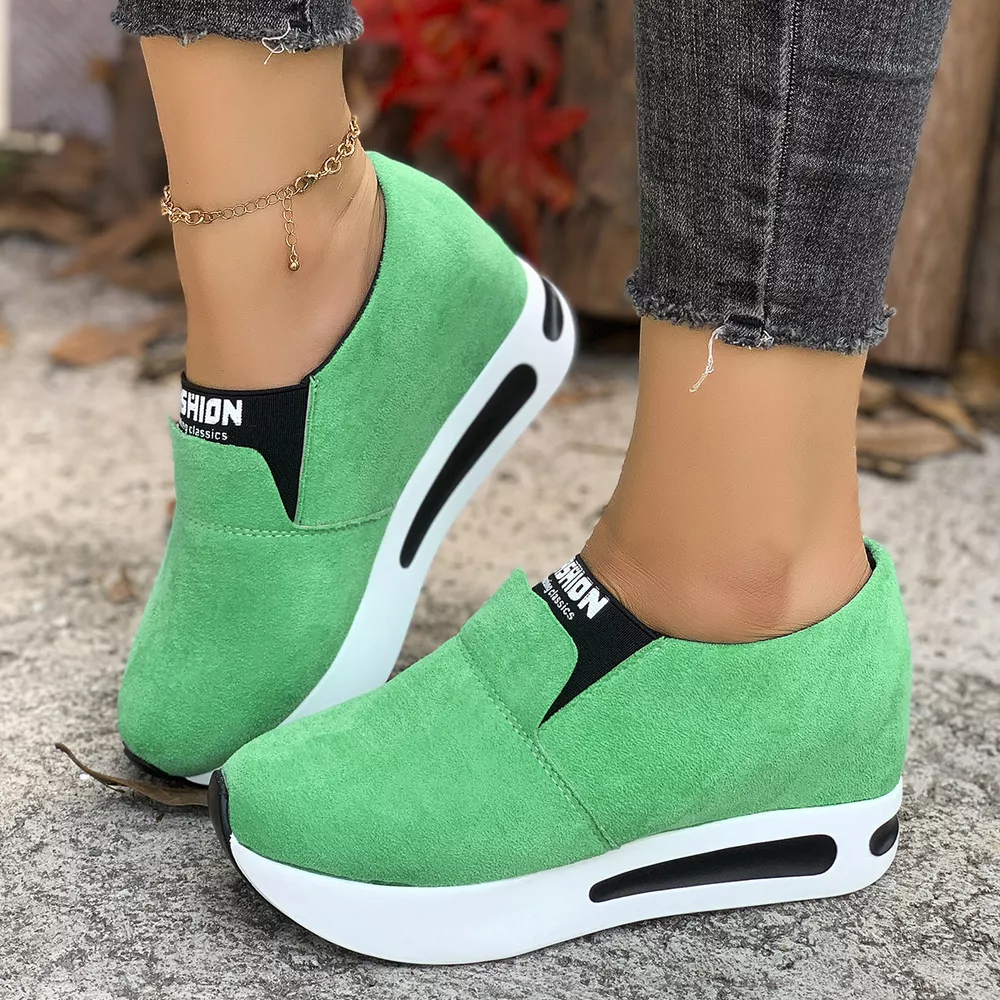 Round Toe Platform Slip-Ons, image 12