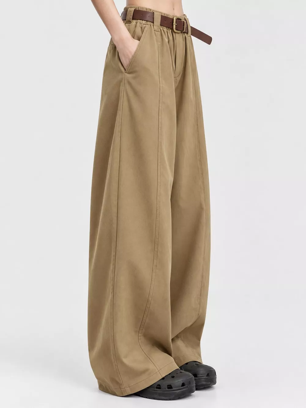 Wide-Leg Cargo Pants, image 6