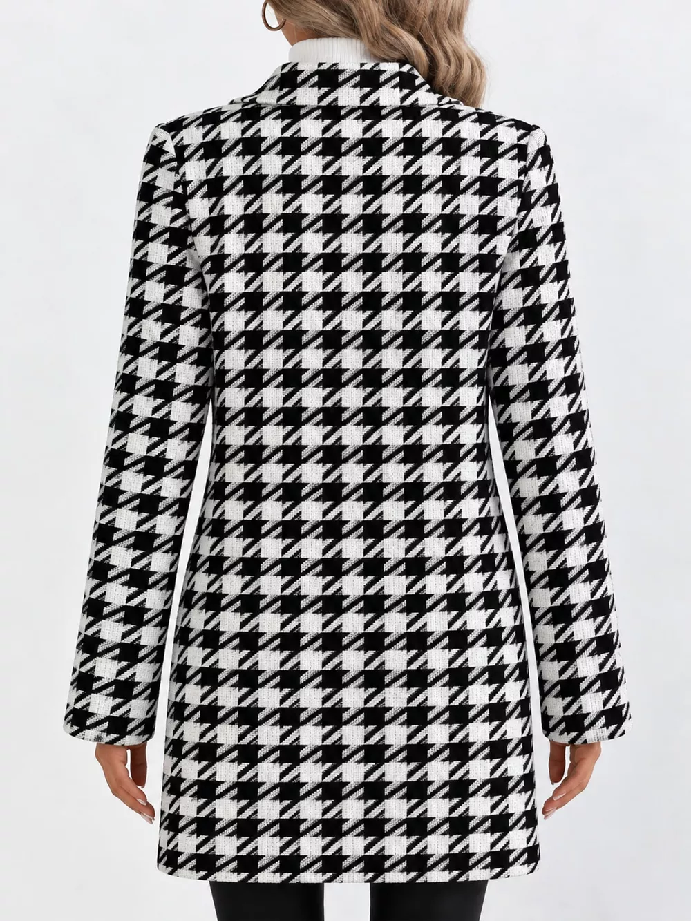Full Size Long Sleeve Longline Outerwear Plus Size, image 7