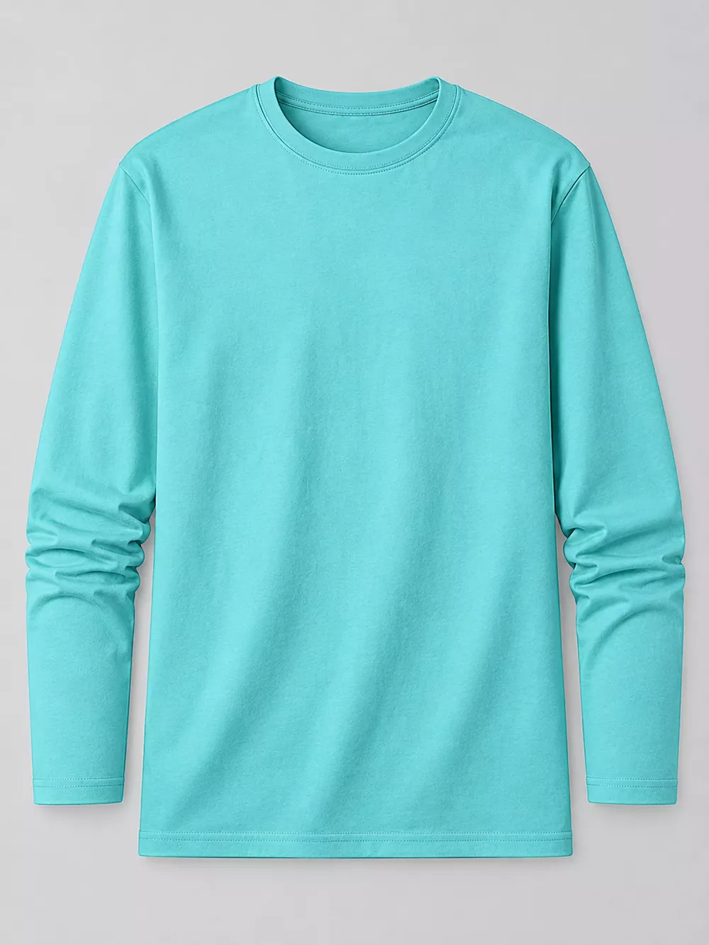 Men's Plus Size Round Neck Long Sleeve T-Shirt, image 60