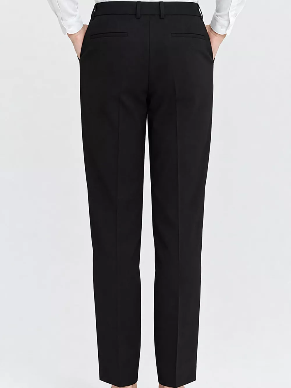 High-Waisted Straight Slim-Fit Pants, image 3
