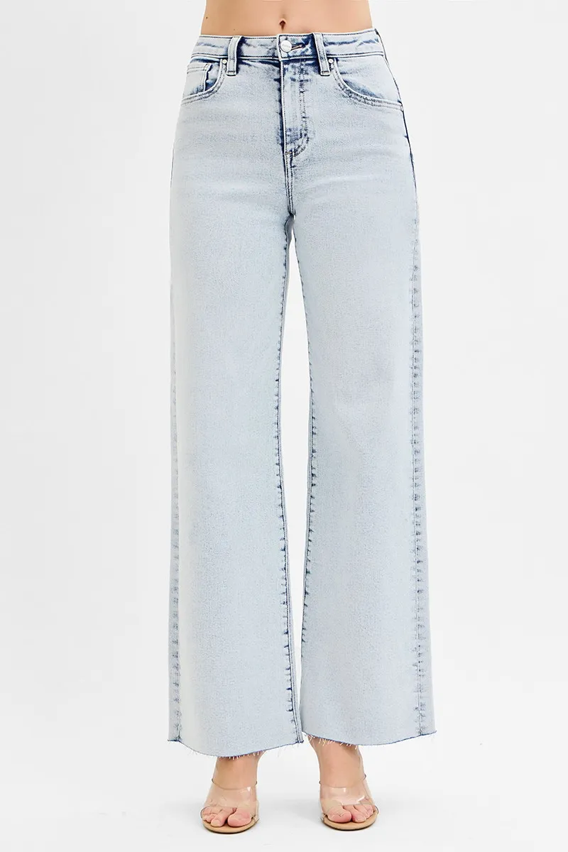 Full Size High Rise Wide Leg Jeans Plus Size, image 2
