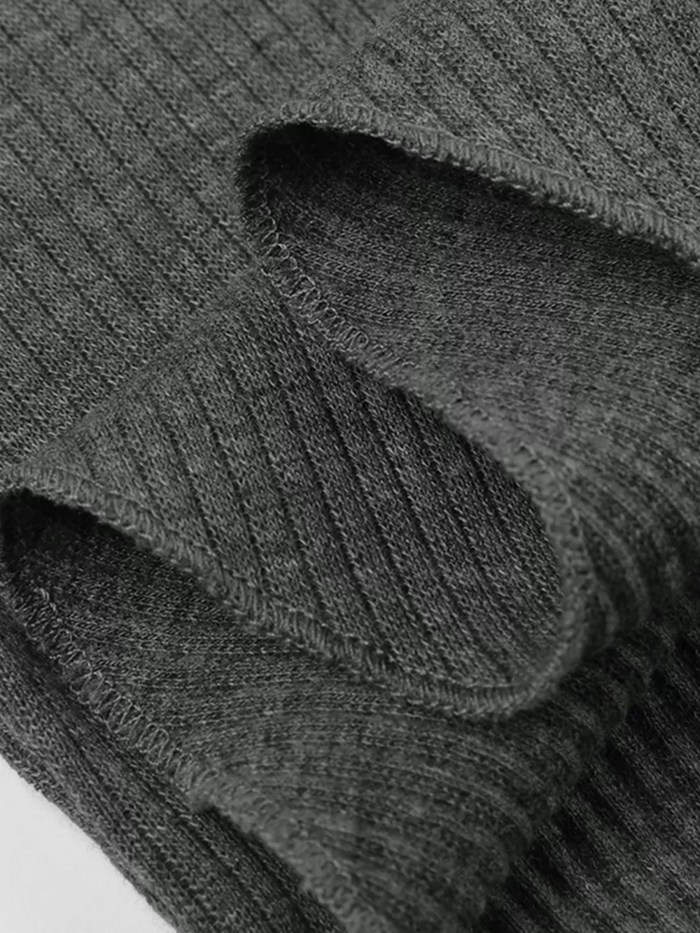 Asymmetrical One-Shoulder Ribbed Knit Top, image 10