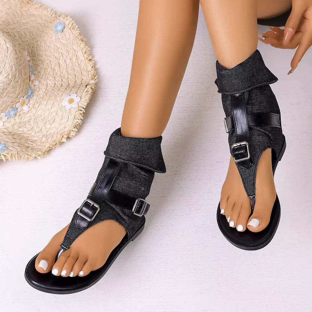 Toe Post Buckle Sandals, image 3